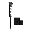 LED House Number Kit displayed with numbers and solar panel for illuminated address visibility.