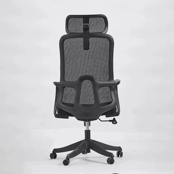 Back view of the Ease Pro Adjustable Office Chair showcasing ergonomic design and adjustability.