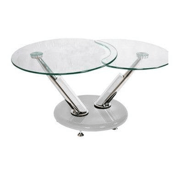 Swivel Glass Coffee Table image 3