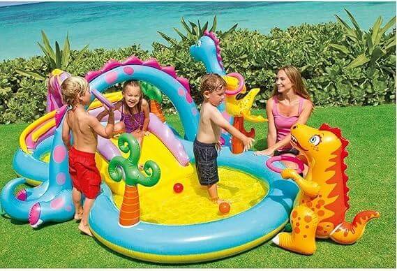 Perfect Dealz Dinoland Inflatable Kids Swimming Pool