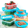Perfect Dealz 6-Piece Airtight Stackable Fridge Storage Containers
