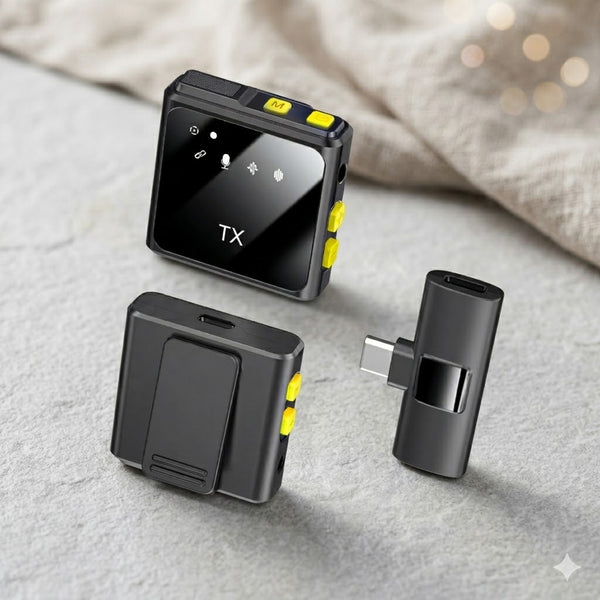 Wireless Lavalier Microphone with Auto Noise Reduction