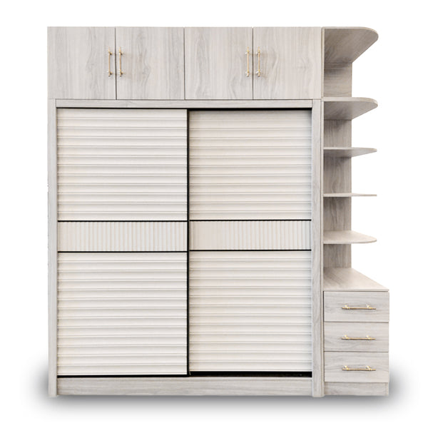 Modern Sliding Door Wall Storage Cabinet with sliding doors and shelves for a clean, minimalist look.