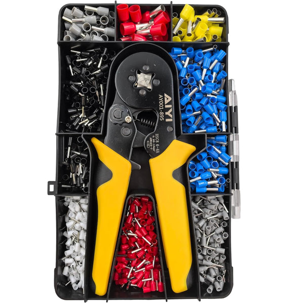 Ratchet Crimping Tool with 1200 Terminal Pieces
