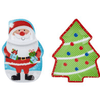 Festive Christmas Serving Trays 36x25cm featuring Santa and Christmas tree designs for holiday entertaining.