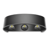 Modern LED Wall Light featuring a sleek design with three round bulbs for energy-efficient illumination.