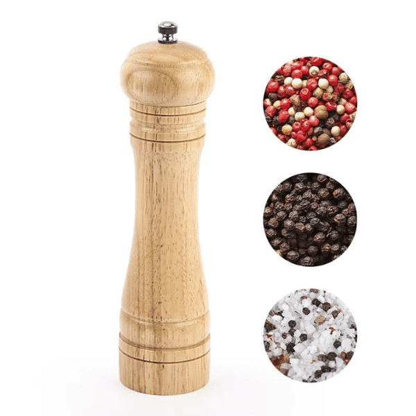 Perfect Dealz Wooden Salt and Pepper Hand Cranked Grinder