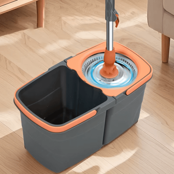 360� Rotating Microfibre Magic Spin Mop & Bucket image 0