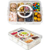 Perfect Dealz Portable 8 Compartment Snack Box With Lid and Handle