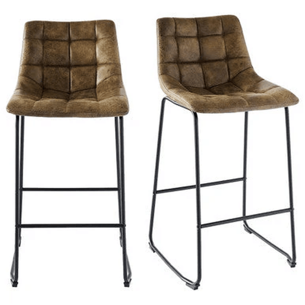 Set of 5�Velvet Pub Height Bar Stools image 2
