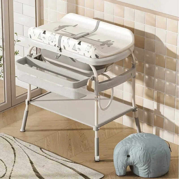 Multifunction Baby Nursing Changing Table With Fold Bathtub image 3