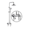 Round Shower Head with Offset Handle Set image 0