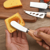 Perfect Dealz 6 Piece Steel Stainless Cheese Knife Set with Wooden Handle