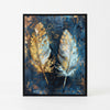 Framed Abstract Canvas Wall Art Piece