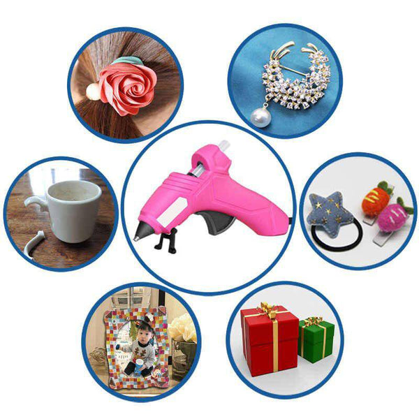 5 Pcs Silicone Hot Melt Glue - Medium for quick repairs and craft projects with various materials.