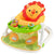 Adjustable Portable Baby Feeding Chair with colorful lion design and interactive toys for safe and fun mealtimes.