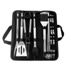 14-Piece Premium Stainless Steel Braai & Grill Tool Set in carrying case with various grilling utensils.