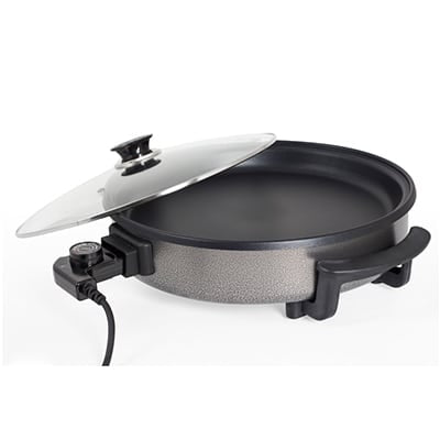 Perfect Dealz 1500w Electric Pizza Pan with Glass