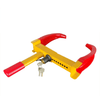 Secure Lock Car Wheel Clamp in bright yellow and red design for vehicle security against theft.