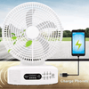 Perfect Dealz Solar-Powered Fan with Bluetooth Speaker & LED Light