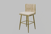 Perfect Dealz Luxe Velvet High-Back Bar Stool
