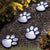 Led Solar Paw Print Lights Set of 4 image 0