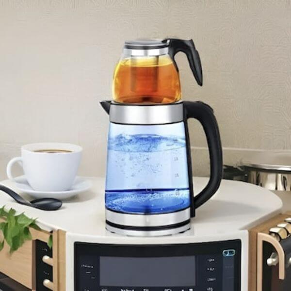 Perfect Dealz 2 in 1 Electric Glass Tea Maker and Kettle