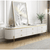Modern Media Cabinet featuring elegant design with gold accents and stylish decor in contemporary living space.