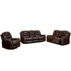 Luxurious Brown Leather Rhyme Recliner Lounge Suite image 2