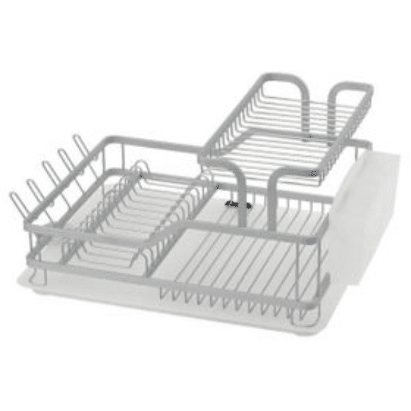 Perfect Dealz 2 Tier Drying Dish Rack with Cutlery Holder