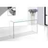 Perfect Dealz Crystal Clear Glass Console Accent Table