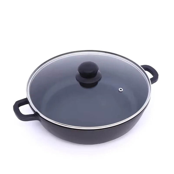 Perfect Dealz 32cm Non-Stick Wok Double Handle with Lid