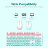 2.4 G Wireless Keyboard & Mouse Set showing wide compatibility for laptops and desktop computers.