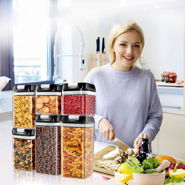 6 Pieces Airtight Food Storage Containers Set image 0