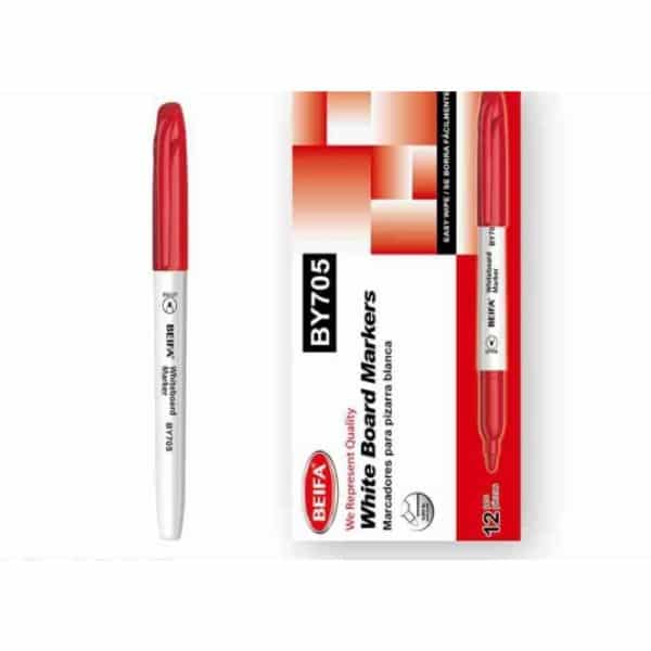 Perfect Dealz Fine Tip Whiteboard Markers (12PCS Red)