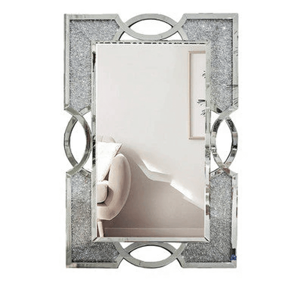 Perfect Dealz Golden Facet Diamond Wall Mirror