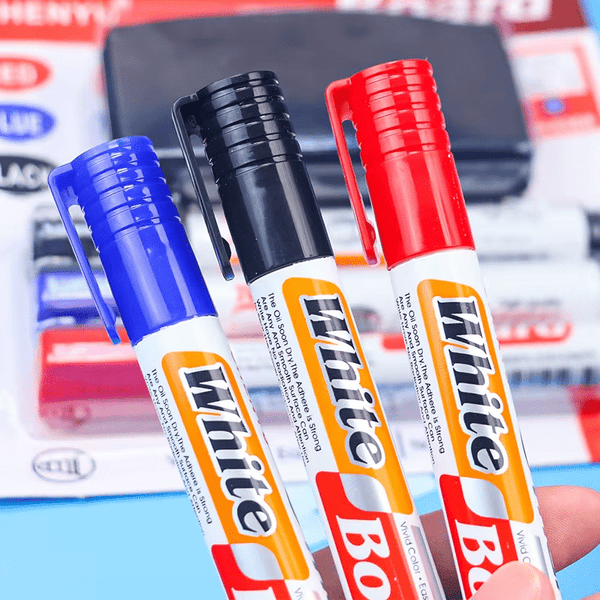 Perfect Dealz 3 Colors Whiteboard Markers and Whiteboard Eraser