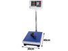 100KG Digital Platform Scale with stainless steel pan, accurate weighing for commercial and retail use.
