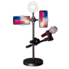 Perfect Dealz Mobile Phone Stand Ring Light 16cm with Microphone Holder