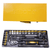0.5 inch socket set - 24 Piece including various sockets and ratchet in a yellow toolbox.