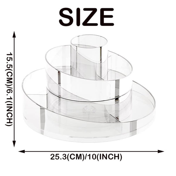 Perfect Dealz Rotating Vanity Storage Cosmetic Tray
