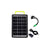 Perfect Dealz 8W Solar Panel with Inbuilt Battery and Rear Flashlight Portable Charging Kit