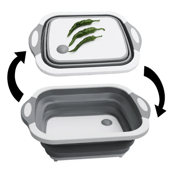 Perfect Dealz Plastic Folding Chopping Board Kitchen Washing Basket