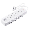 Perfect Dealz 9 Way Multi Plug Adapter with Switches