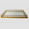 Perfect Dealz Gold Mirror Tray Large Size