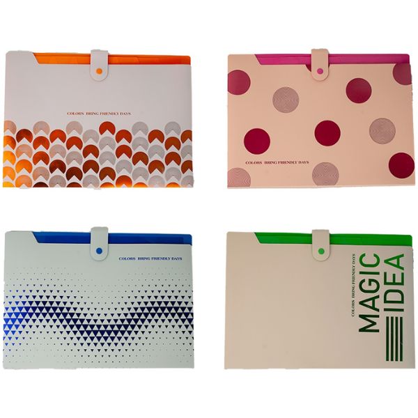 A4 Button-Closure Folder