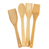 5-Piece Bamboo Kitchen Cooking Utensil Holder