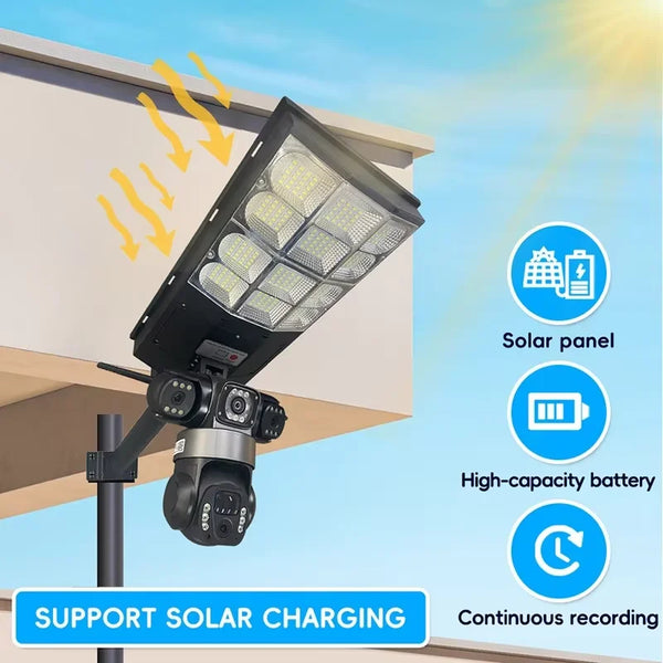 Solar Street Light with CCTV Camera