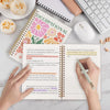 Floral-Themed Spiral Notebook