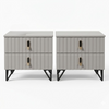 Grace 2-Drawer Bedside Table Set